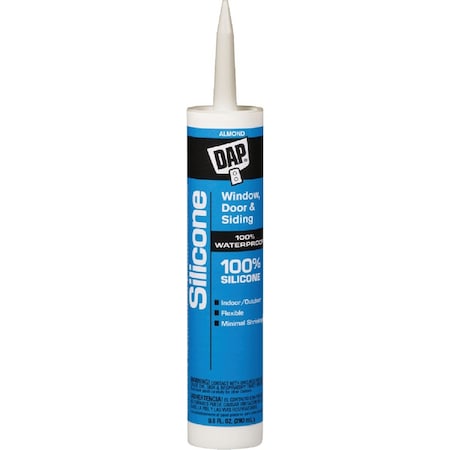 Dap 9.8 Oz. Window, Door & Siding Silicone Sealant, Almond 08649